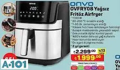 ONVO YAĞSIZ FRİTÖZ AİRFRYER ONVO YAĞSIZ FRİTÖZ AİRFRYER